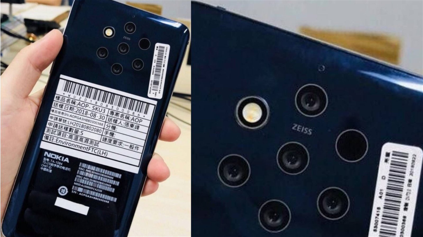 Immagine di Nokia, lo smartphone con 5 fotocamere posteriori forse rimandato al 2019