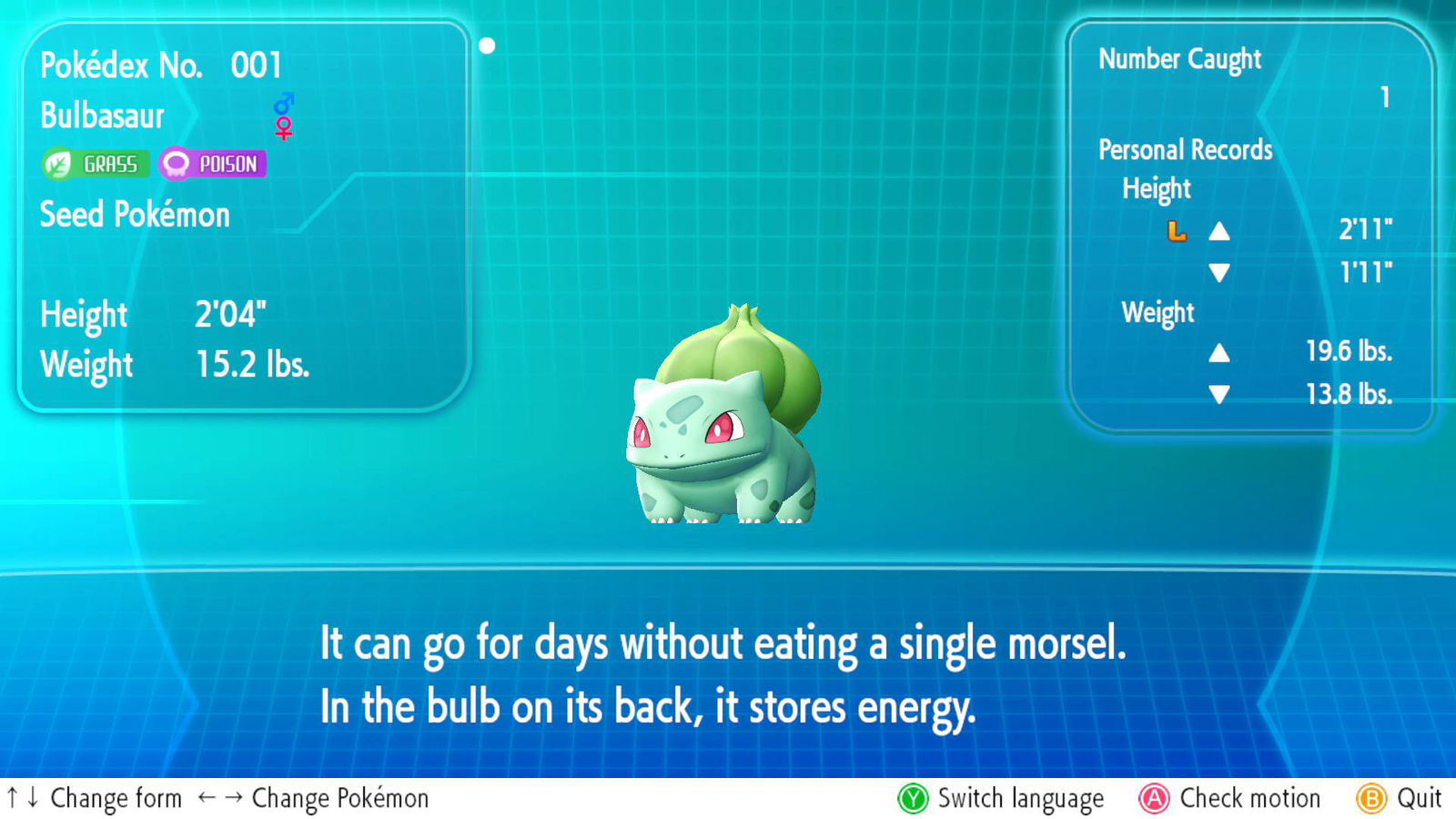 Pokemon Let's Go - Shiny Bulbasaur #2 