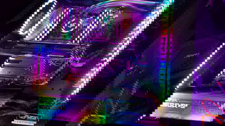 Immagine di RGB in ogni dove, anche nei tubi per il raffreddamento a liquido custom!