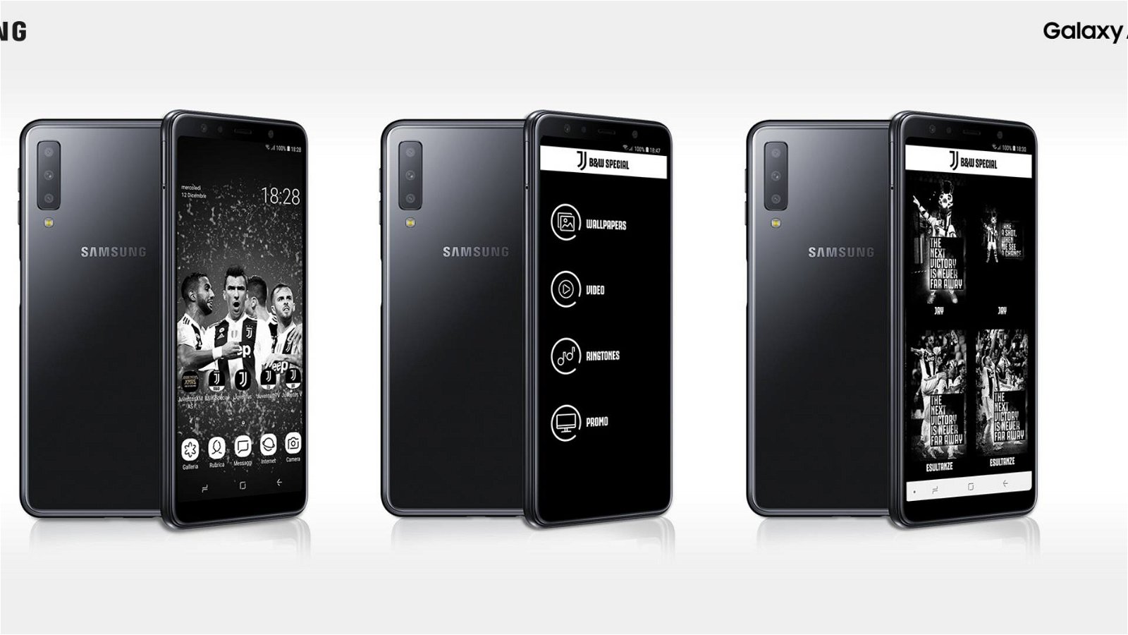 Immagine di Samsung Galaxy A7 Juventus Special Edition: lo smartphone per i tifosi bianconeri a 349 euro