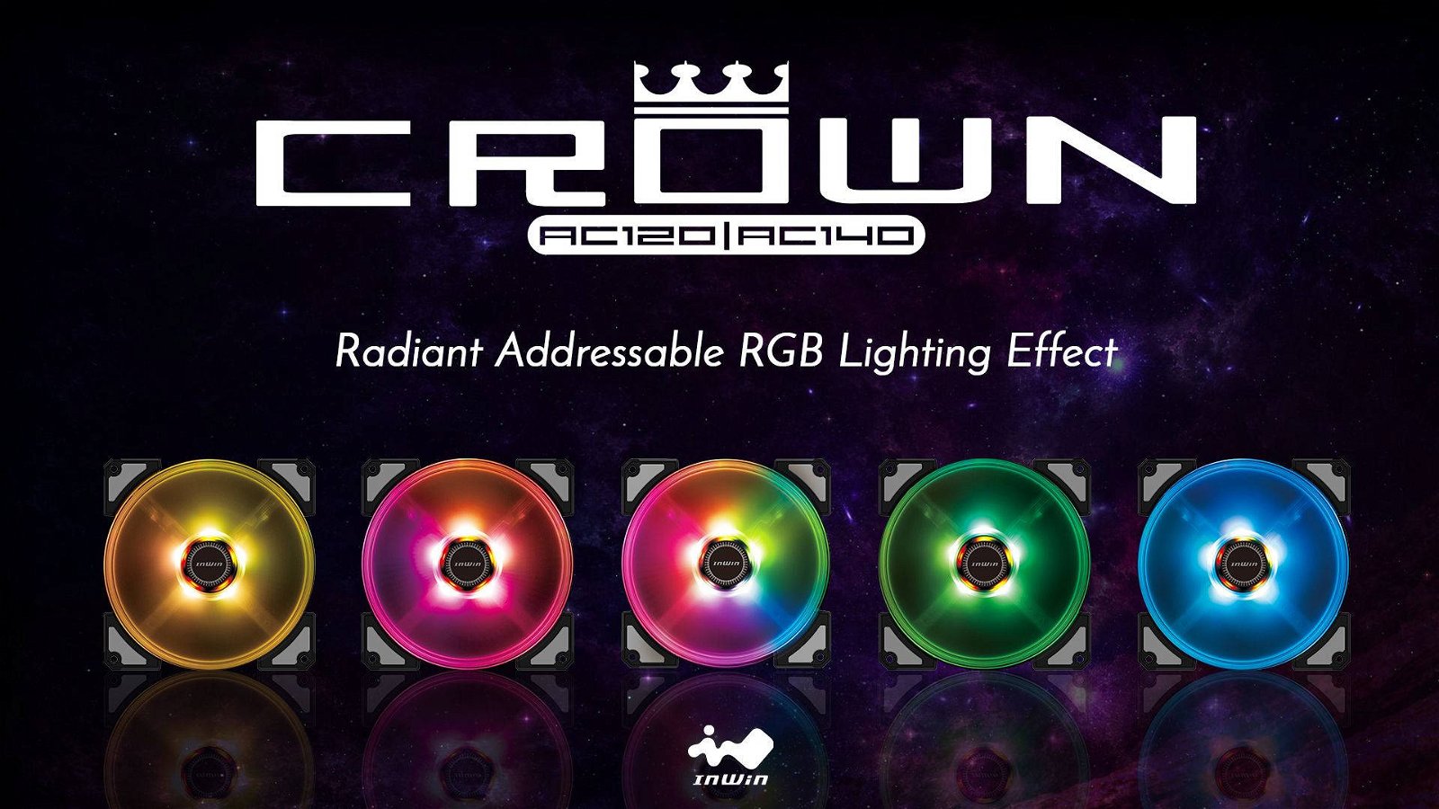 Immagine di InWin CROWN, nuove ventole per case ad alte prestazioni con RGB addressable