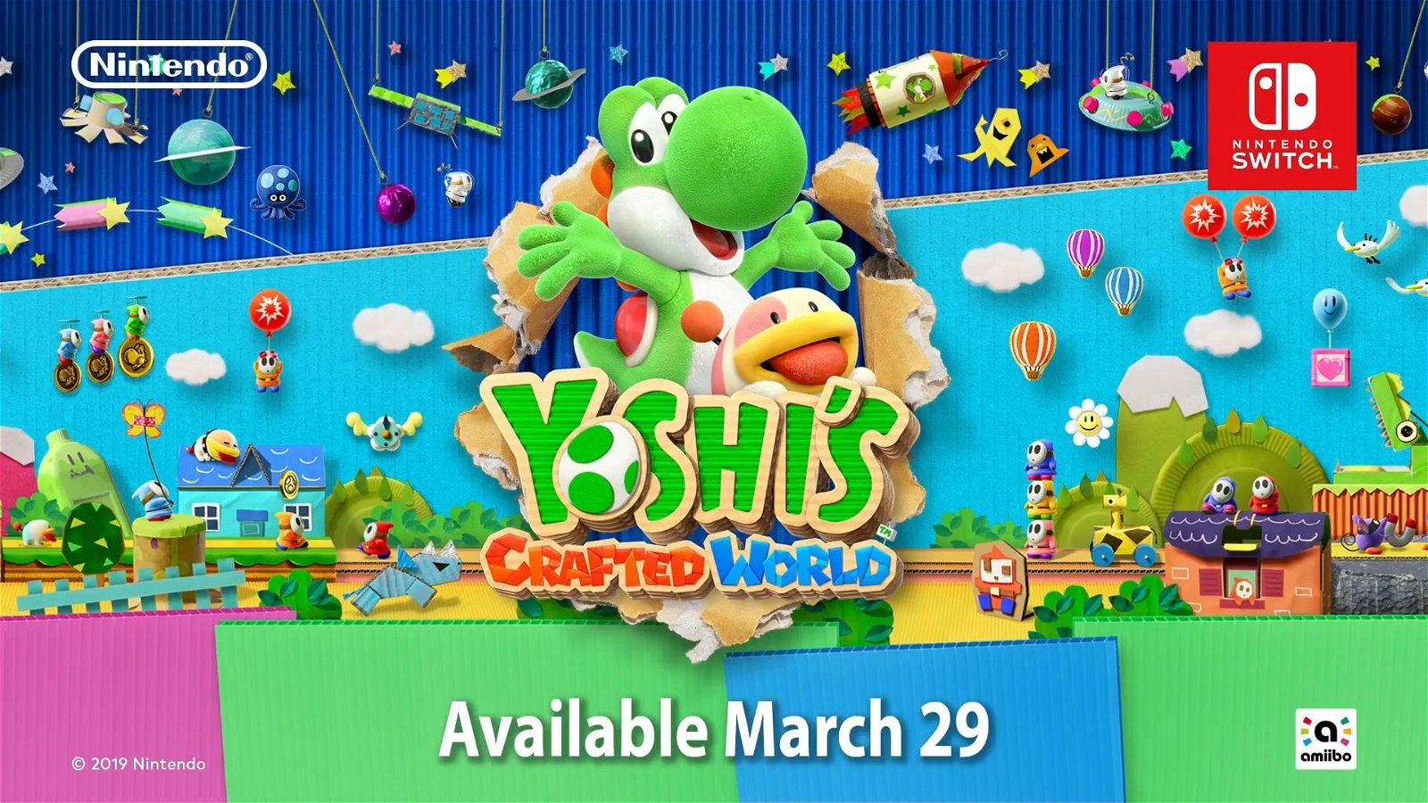 Immagine di Yoshi's Crafted World: rivelata la data di uscita del gioco per Nintendo Switch