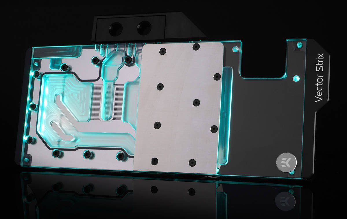 Immagine di EK-Vector Strix RTX, il waterblock per le Nvidia RTX prodotte da Asus