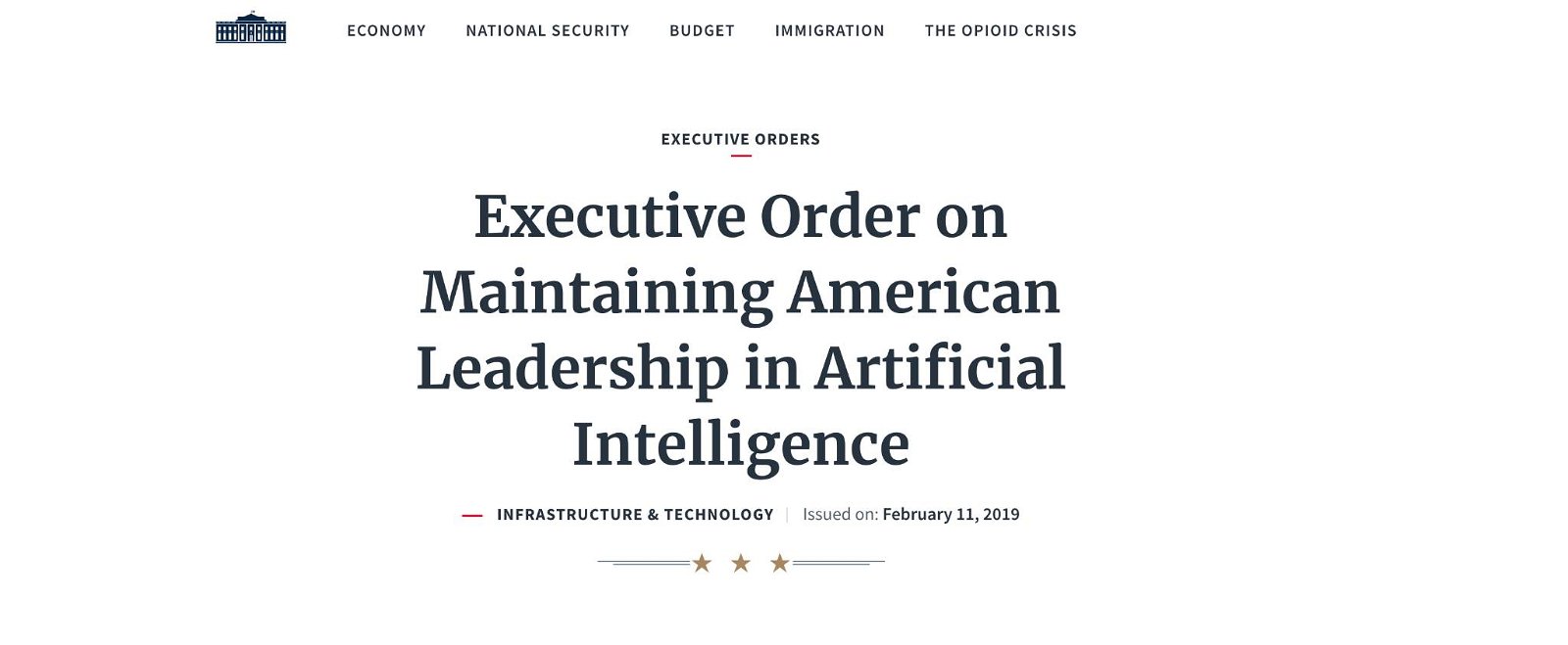Immagine di Ordine esecutivo di Trump: tutte le agenzie federali devono puntare sull'Intelligenza Artificiale