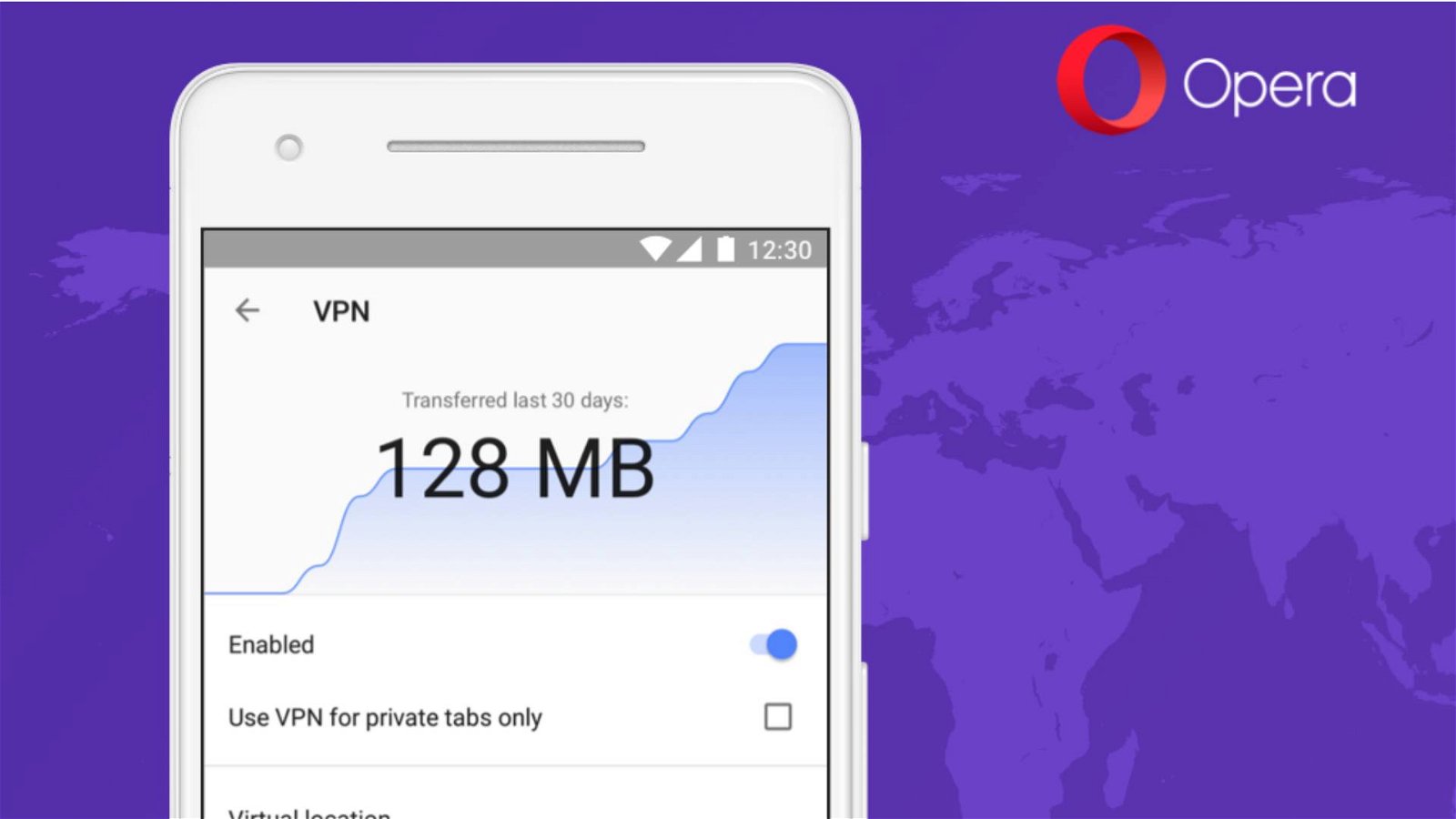 Immagine di Opera: il browser con VPN torna su Android