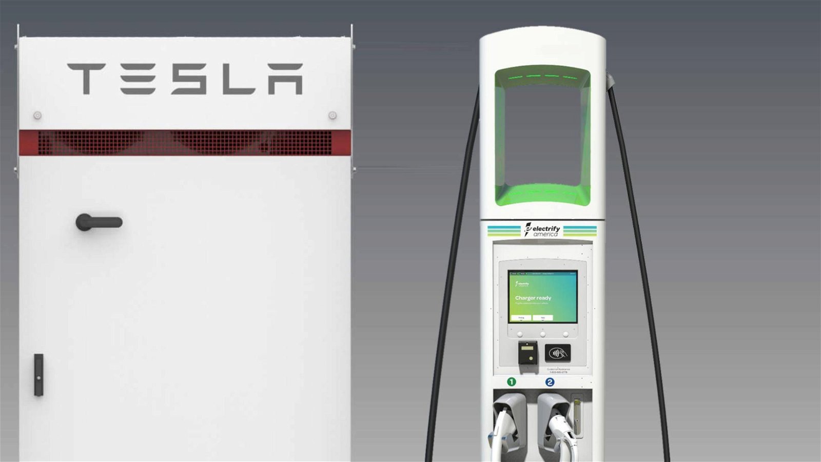 Immagine di Stazioni di ricarica elettrica per auto con Tesla Powerpacks, per stivare l'energia quando costa meno