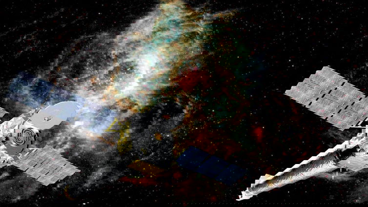 Immagine di Una piccola stella ha emesso un enorme getto di antimateria