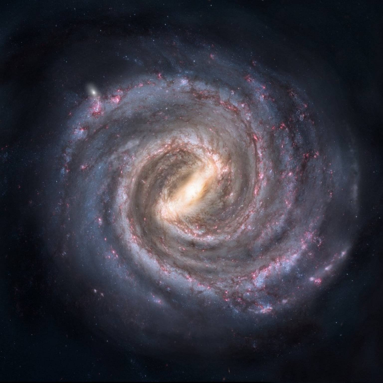 Immagine di Scoperti misteriosi bracci a spirale fossili nella Via Lattea