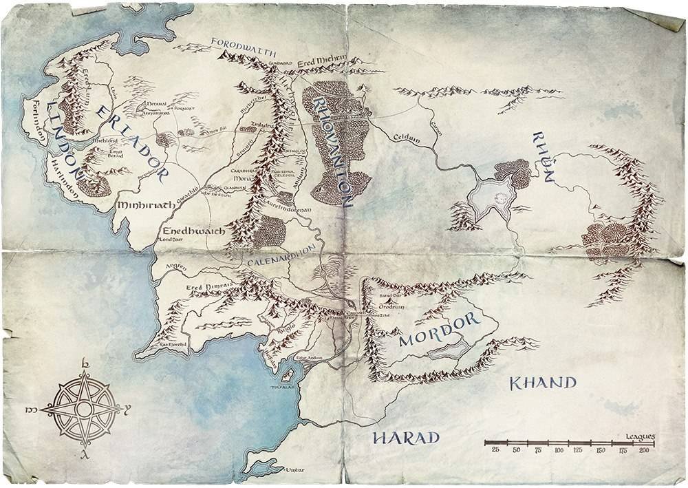Immagine di Amazon: La Mappa de Il Signore degli Anelli è finalmente completa