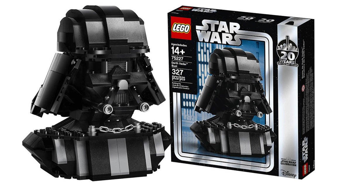 Immagine di Rivelato ufficialmente il busto di LEGO Darth Vader