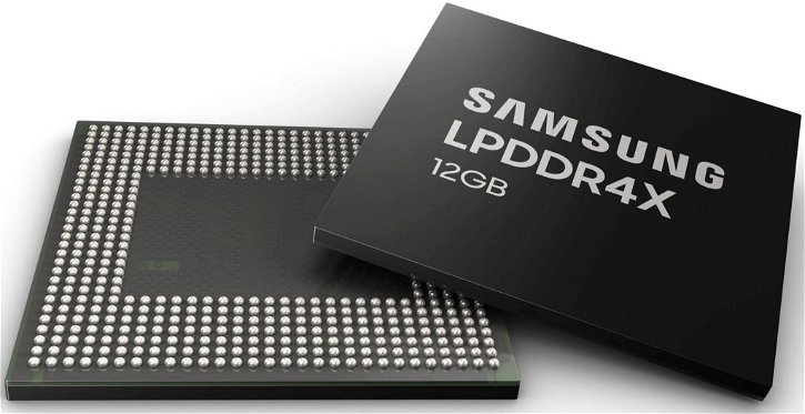 Immagine di Samsung, 12 GB di memoria LPDDR4X per i futuri smartphone top di gamma