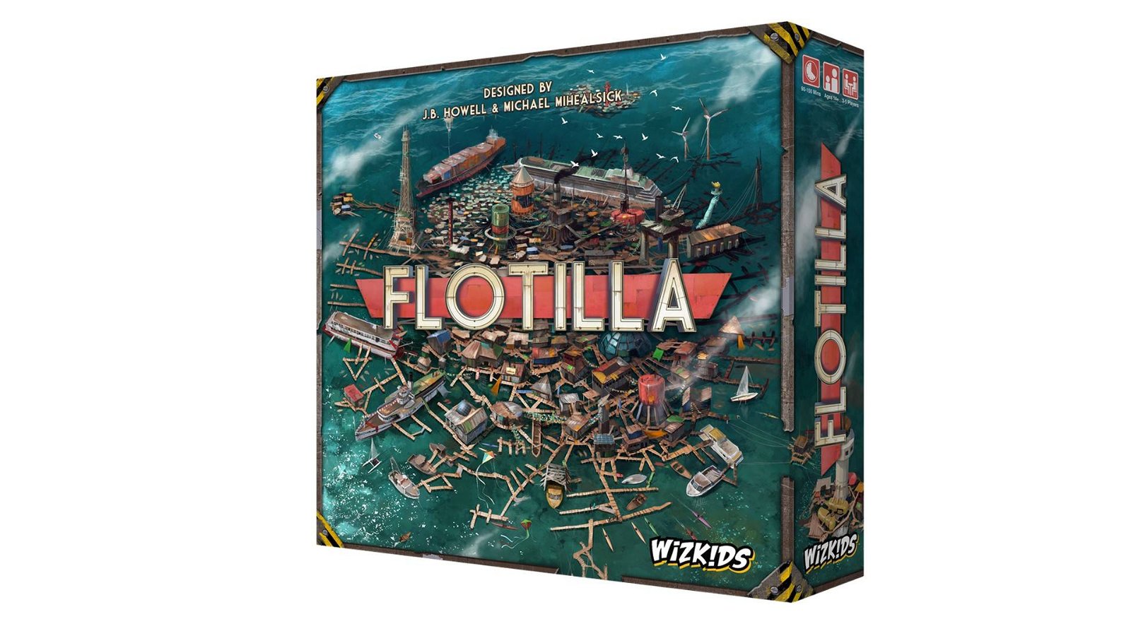 Immagine di Flotilla, il nuovo gioco da tavolo waterworld di Wizkids!