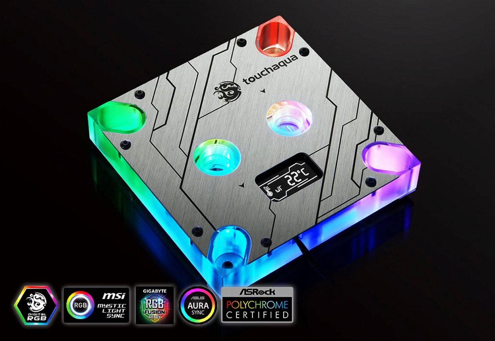 Immagine di RGB e schermo OLED, Bitspower presenta il waterblock Summit MS OLED