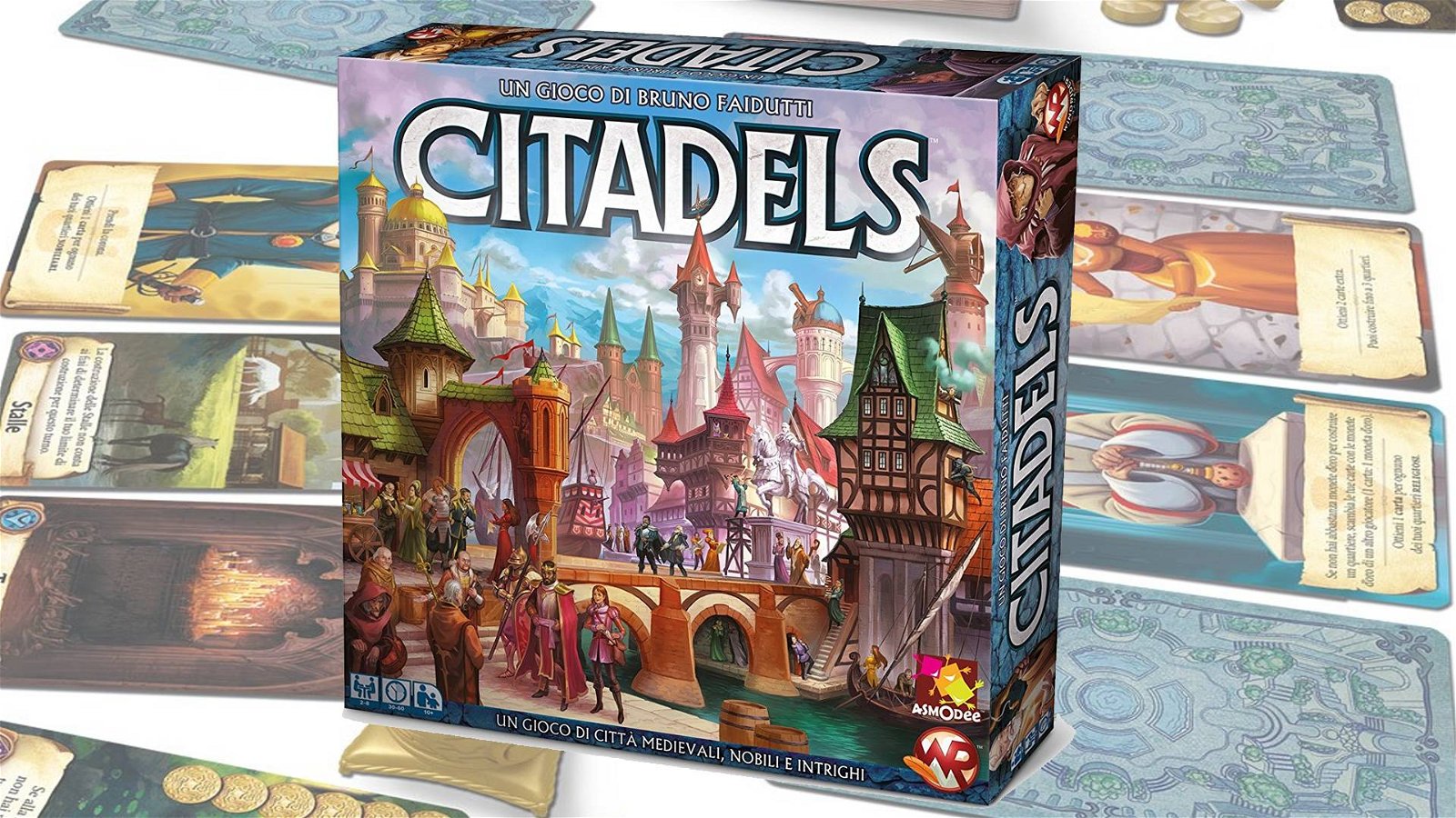 Immagine di Citadels la recensione. Un gioco da tavolo fantasy ambientato nel medioevo