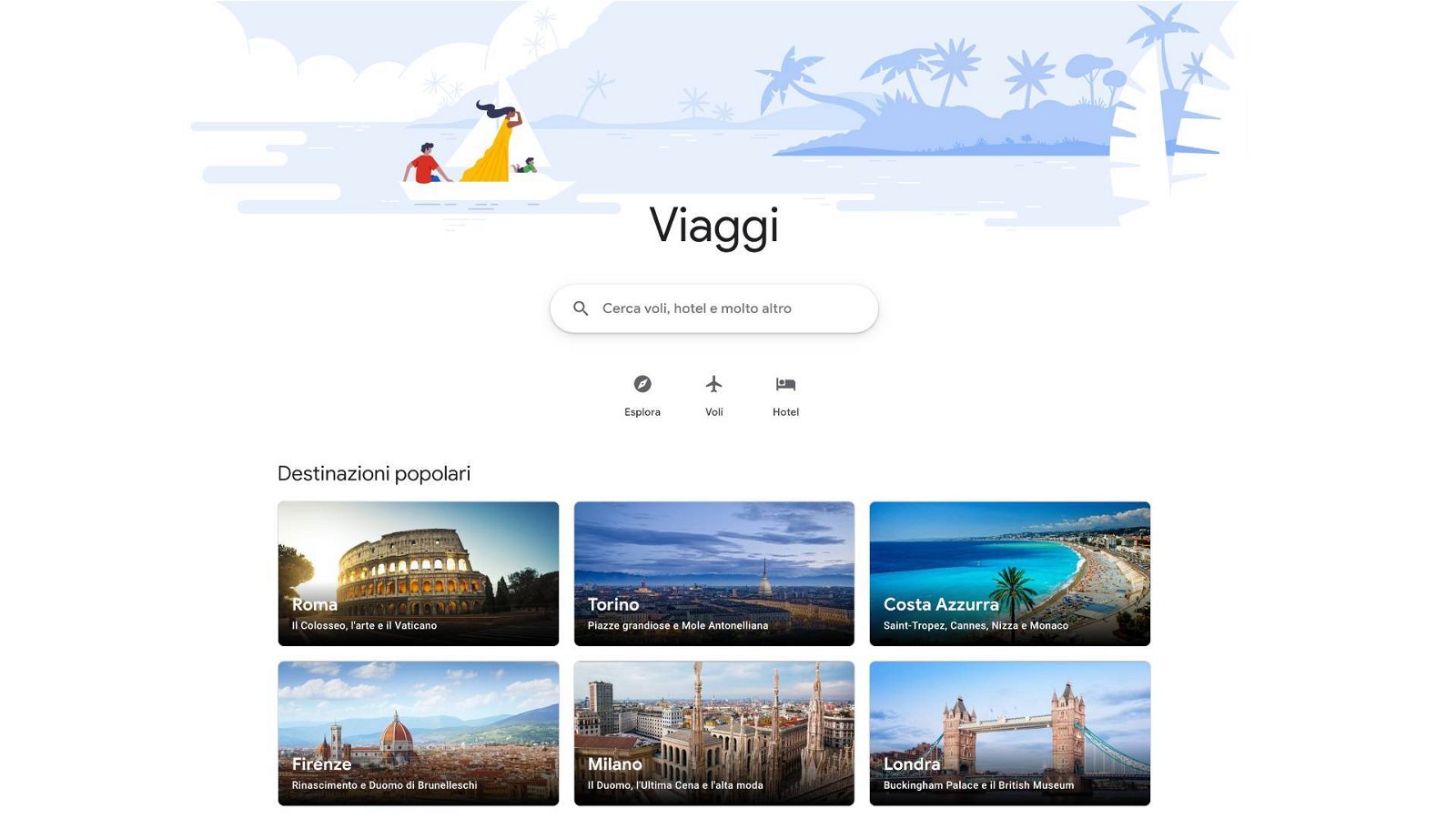 Immagine di Google Viaggi: itinerari, descrizioni, hotel, aerei (tutto!)
