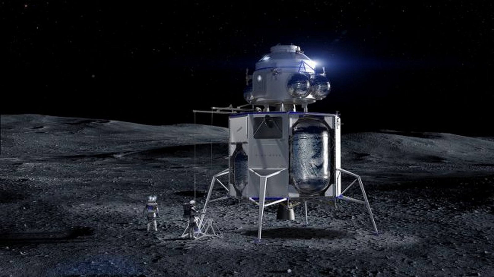 Immagine di Blue Moon è il lander lunare di Blue Origin che vuole portare gli astronauti sulla Luna nel 2024
