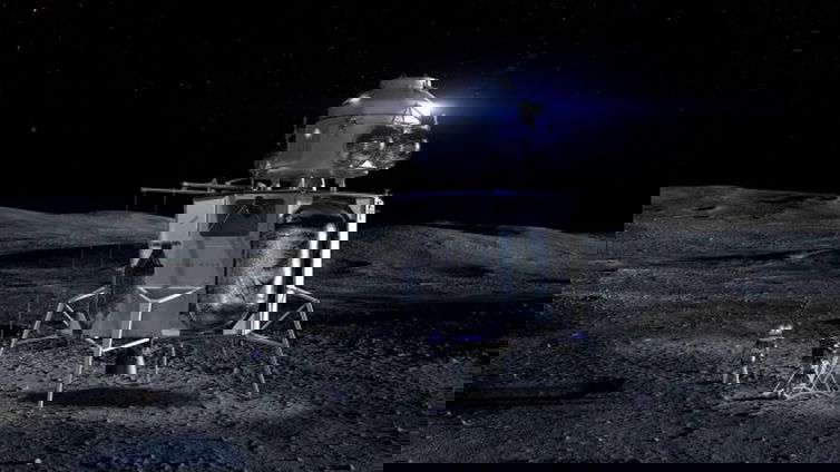 Immagine di Blue Moon è il lander lunare di Blue Origin che vuole portare gli astronauti sulla Luna nel 2024