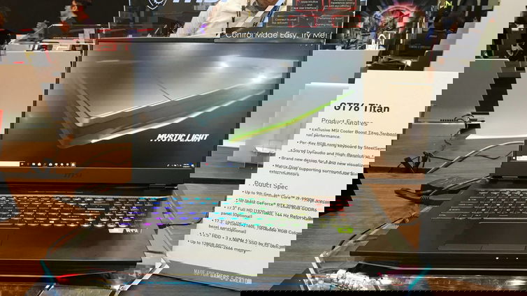 Immagine di MSI GT76 Titan, notebook o desktop? Dentro c'è un Core i9-9900K