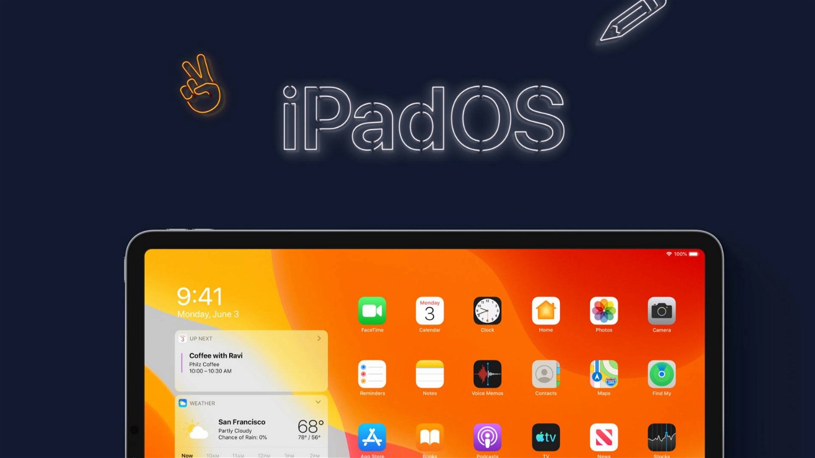 Immagine di Apple, da oggi arriva iPadOS: nuova Home, dark mode e supporto mouse
