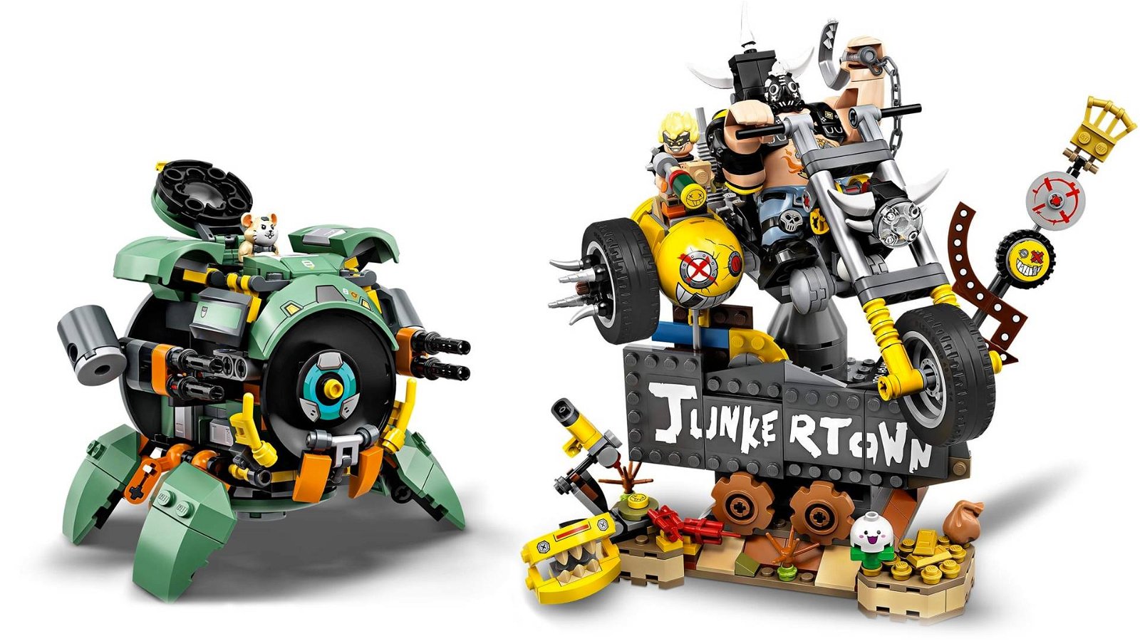 Immagine di Lego Overwatch: arrivano i set di  Wrecking Ball Junkrat e Roadhog