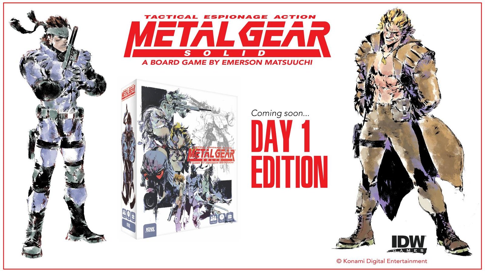 Immagine di IDW Games ha annunciato i preordini del gioco da tavolo di Metal Gear Solid
