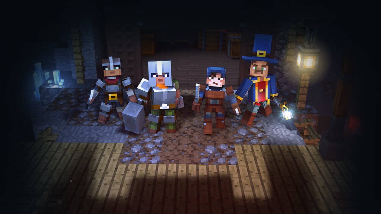 Immagine di Minecraft Dungeons, il team si mostra in video