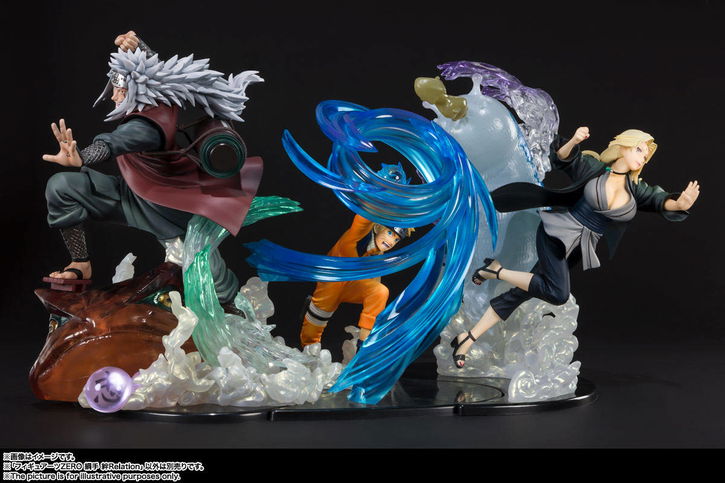 Immagine di Tamashii Nations presenta: Naruto, Jiraya e Tsunade Figuarts Zero "Kizuna Relation"