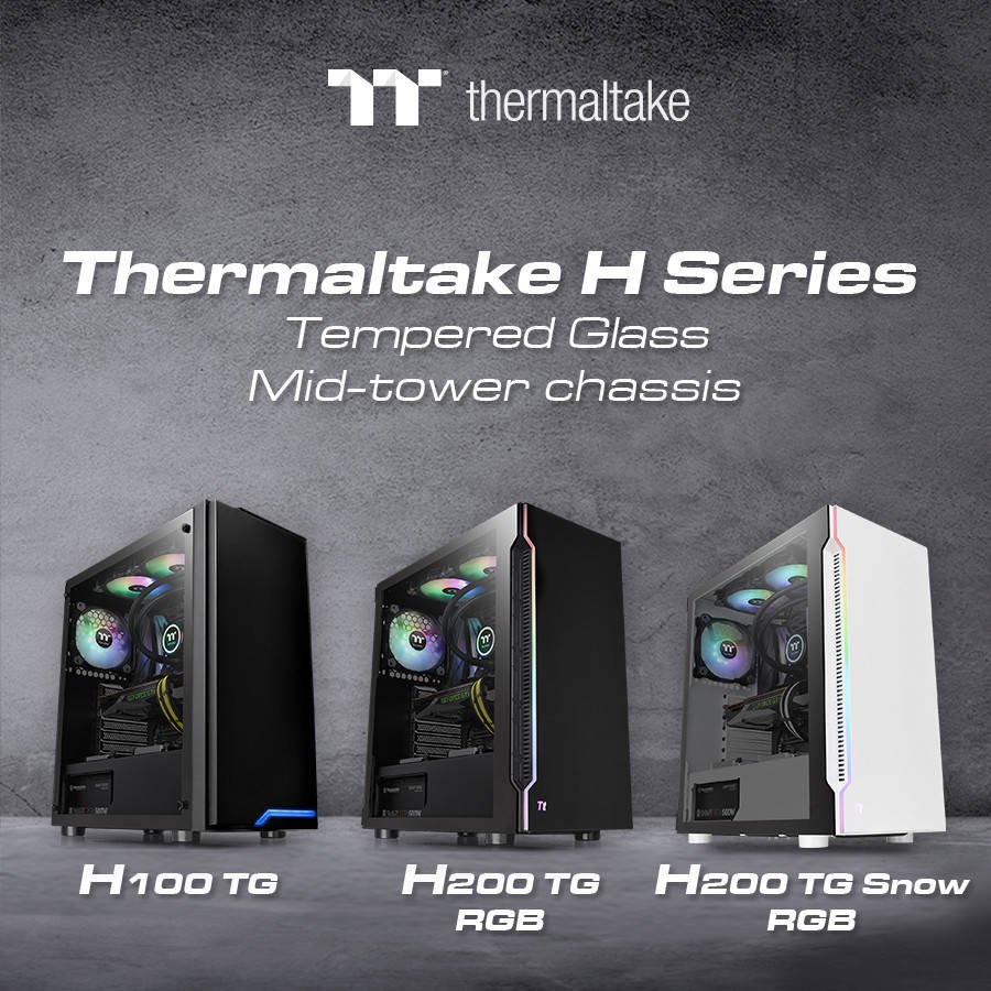 Immagine di Thermaltake, ecco i case della serie H con vetro temperato