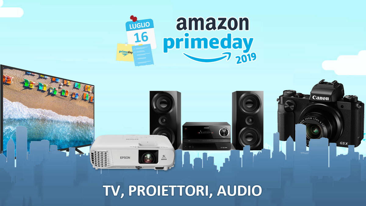 Immagine di Amazon Prime Day 2019 | Offerte su TV, Proiettori, Audio e Fotografia