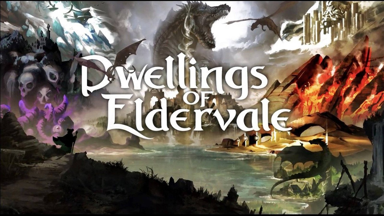 Immagine di Dwellings of Eldervale, una campagna Kickstarter per controllare gli Elementi
