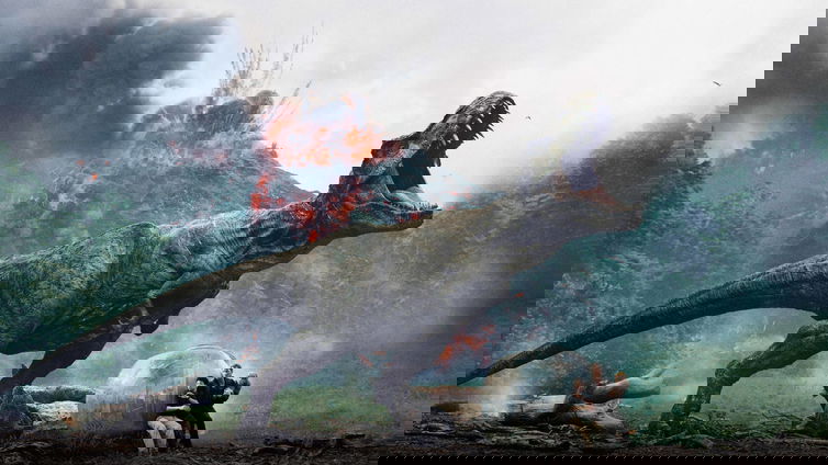 Immagine di Jurassic World 3, prime immagini di un cucciolo di triceratopo