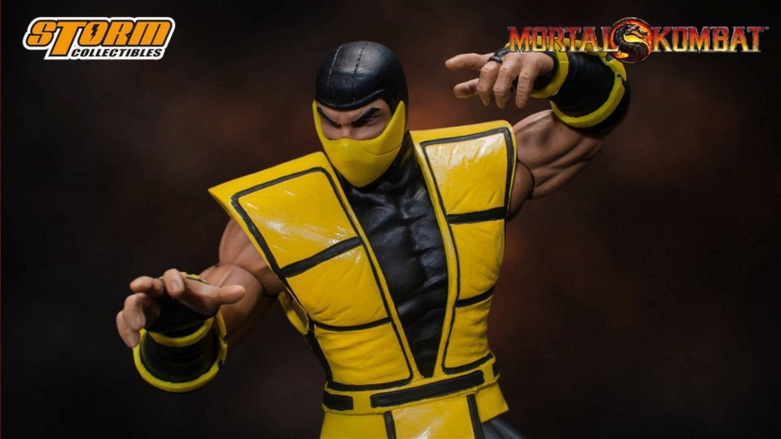 Immagine di Scorpion la figure tratta da Mortal Kombat dalla Storm Collectibles