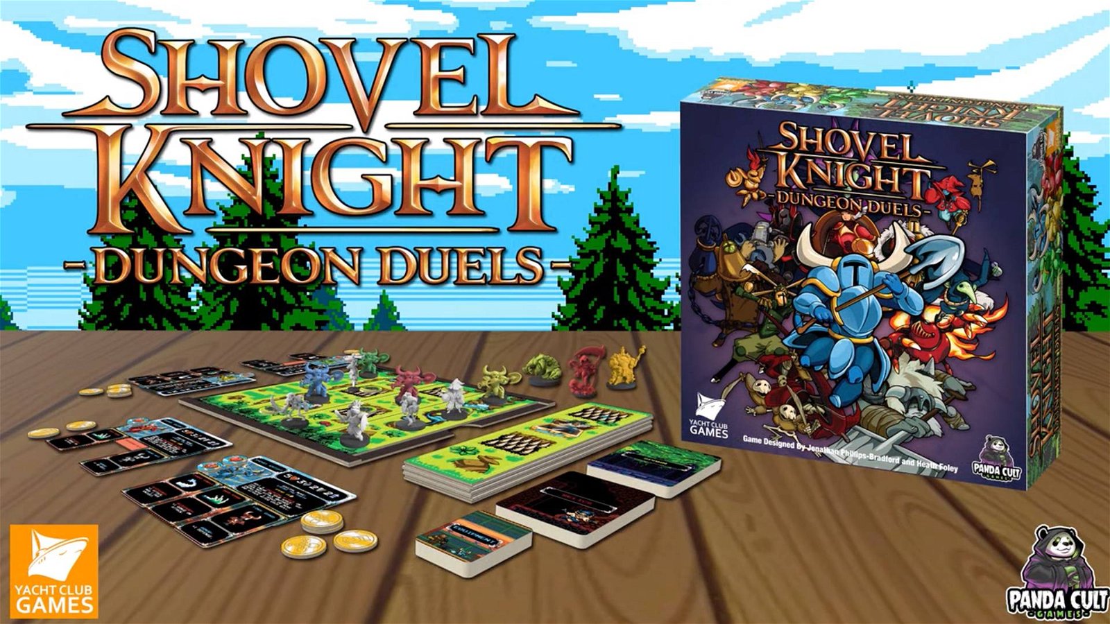 Immagine di Shovel Knight - Dungeon Duels su Kickstarter il gioco da tavolo di Shovel Knight
