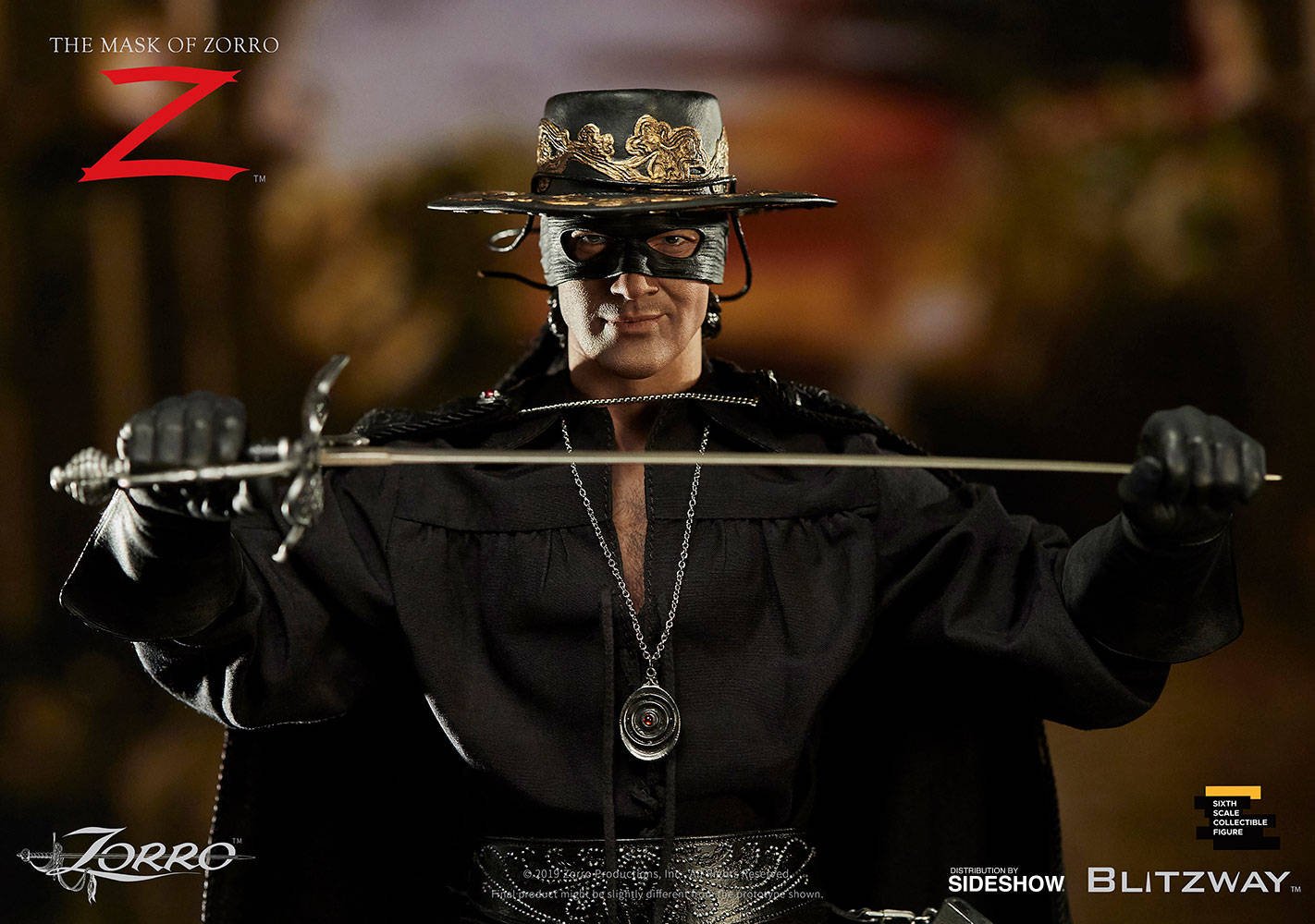 Immagine di Zorro, da Blitzway una figure in scala 1/6