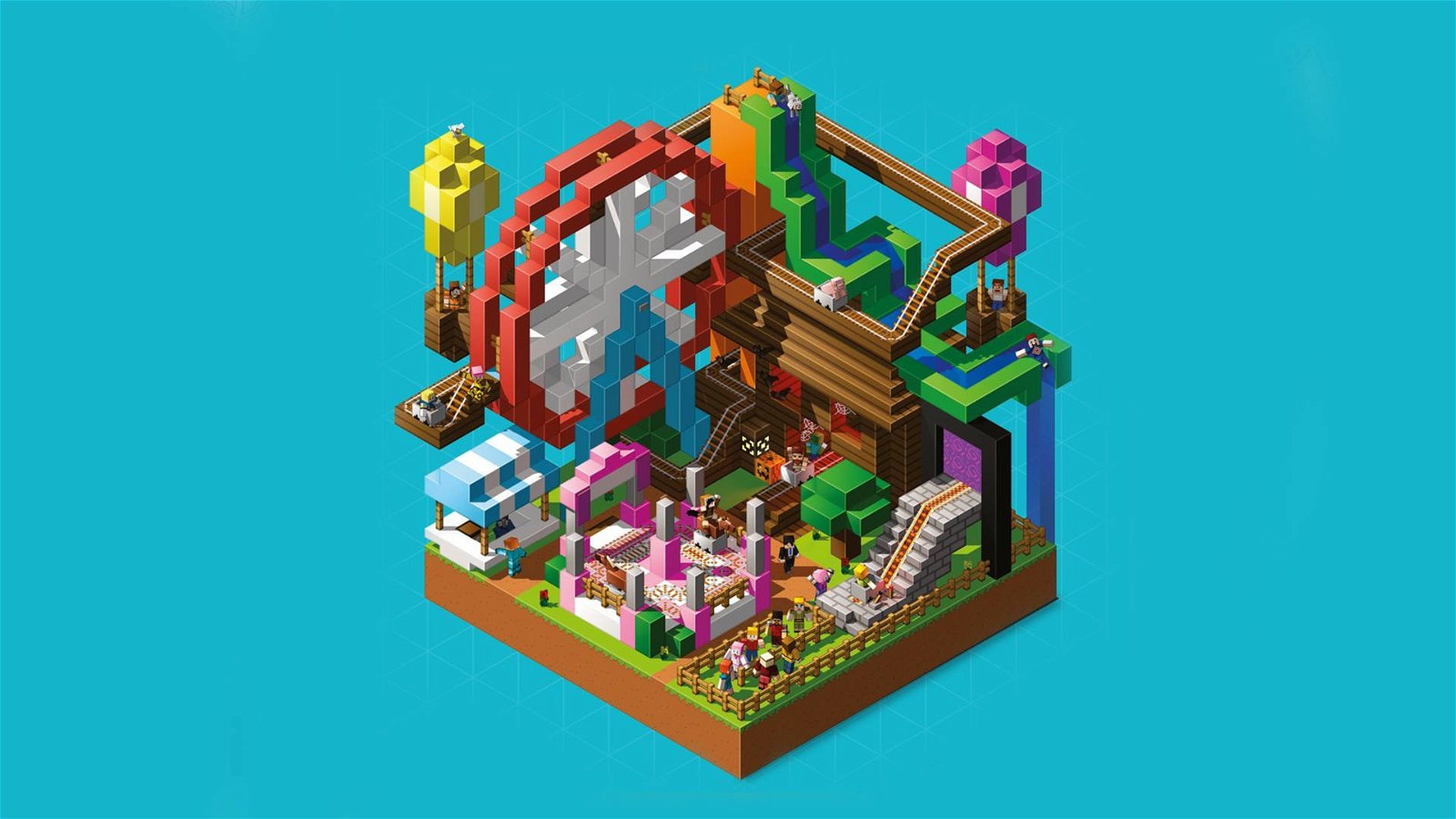 Immagine di Minecraft Costruiamo! Tutti al Luna Park - Recensione