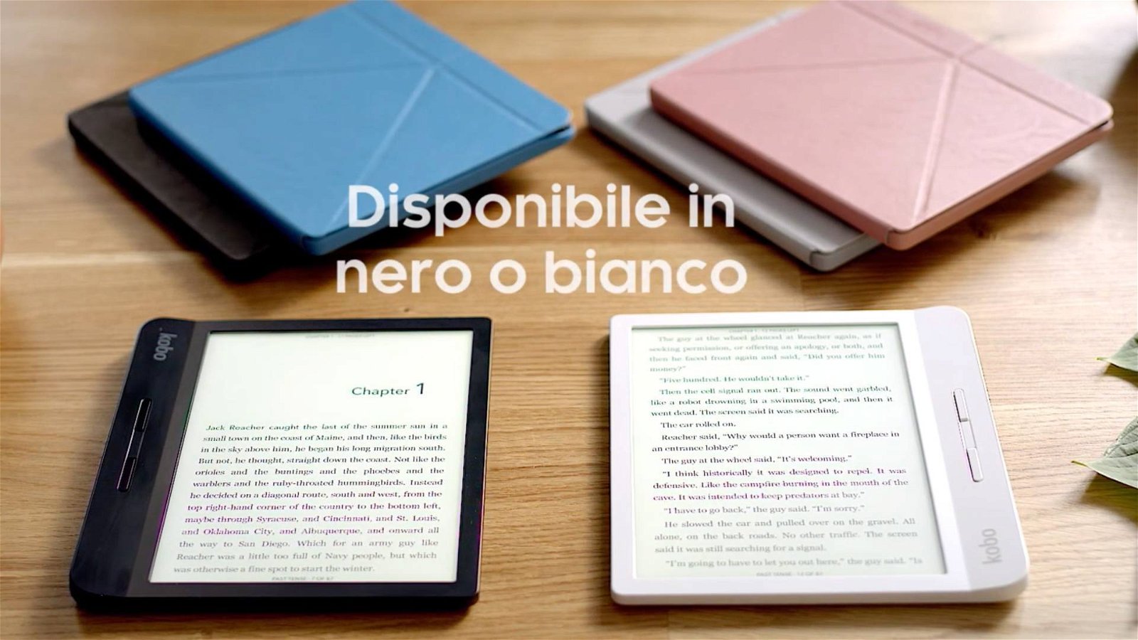 Immagine di Kobo Libra H2O, nuovo e-book reader più snello del Forma e anche più economico