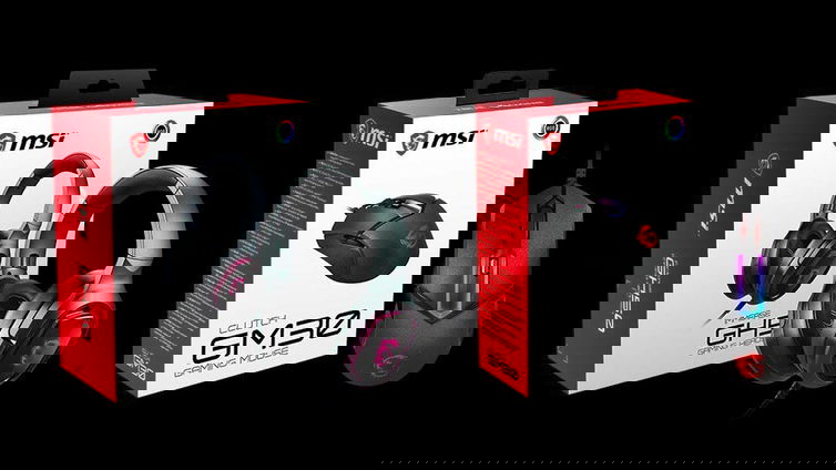 Immagine di MSI, arrivano le cuffie Immerse GH50 e il mouse Clutch GM30