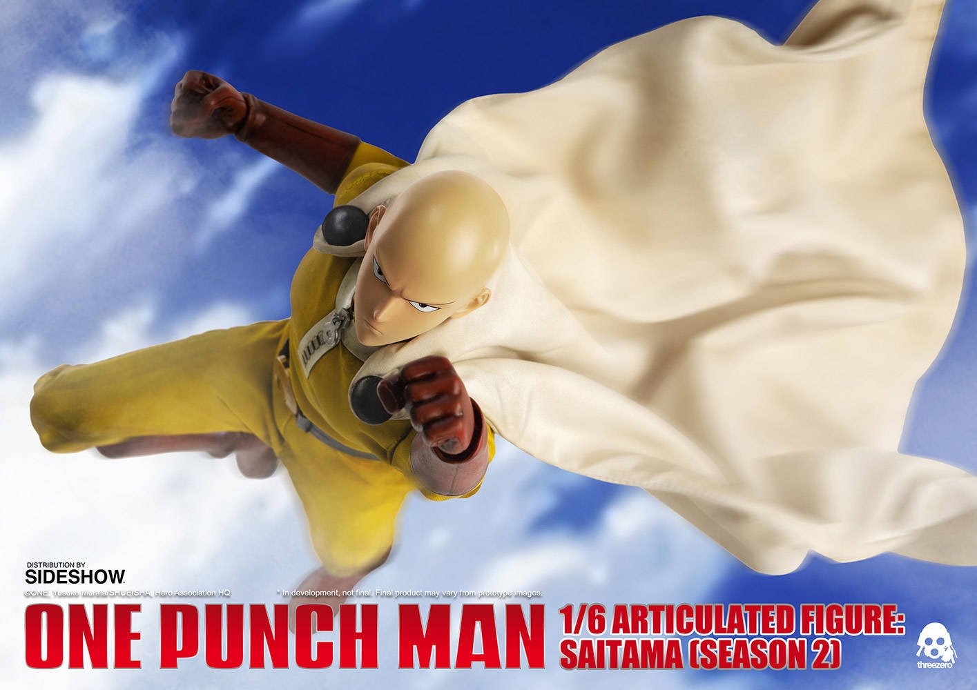 Immagine di One Punch Man, la figure di Saitama prodotta da Threezero