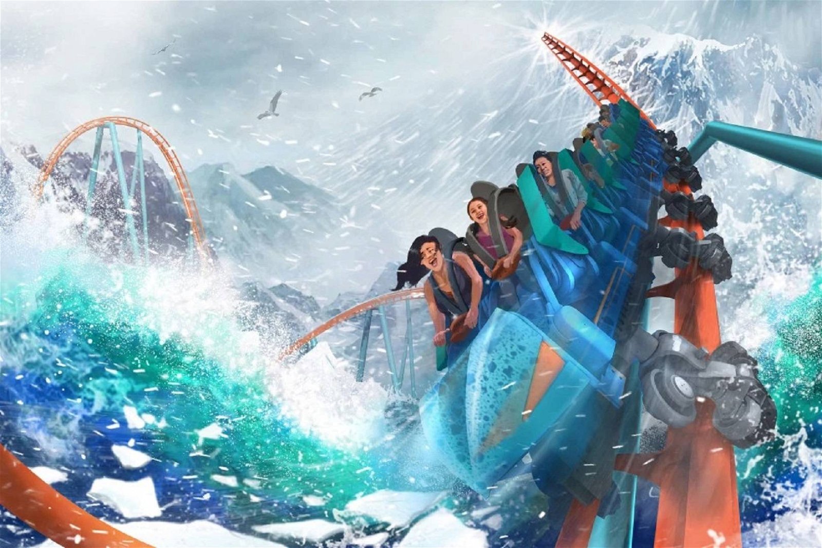 Immagine di Sea World Orlando: nel 2020 arriva il coaster multidirezionale Ice Breaker