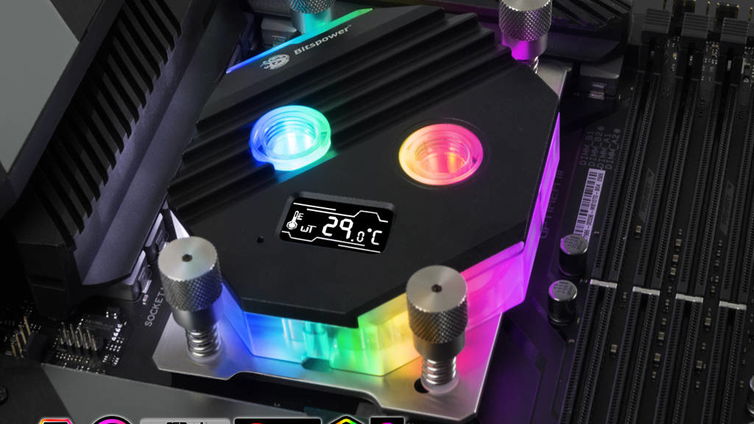 Immagine di Summit M, da Bitspower un waterblock con OLED per CPU Intel e AMD