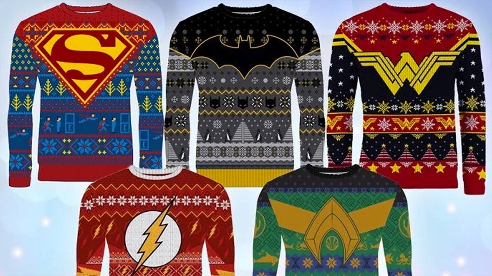 Immagine di Arrivano i maglioni di Natale per i fan della DC Comics