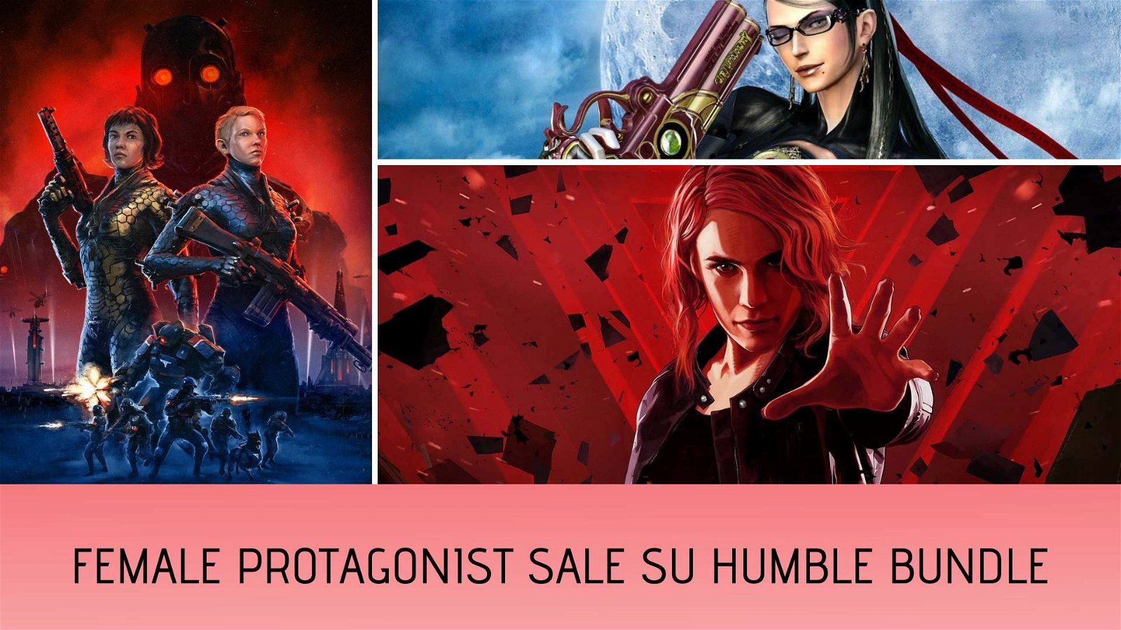 Immagine di Control, Tomb Raider e Wolfenstein scontati su Humble Bundle per la Female Protagonist Sale
