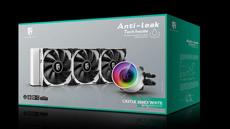 Immagine di Deepcool Castle 360EX White, il dissipatore AIO si ripropone in abito bianco