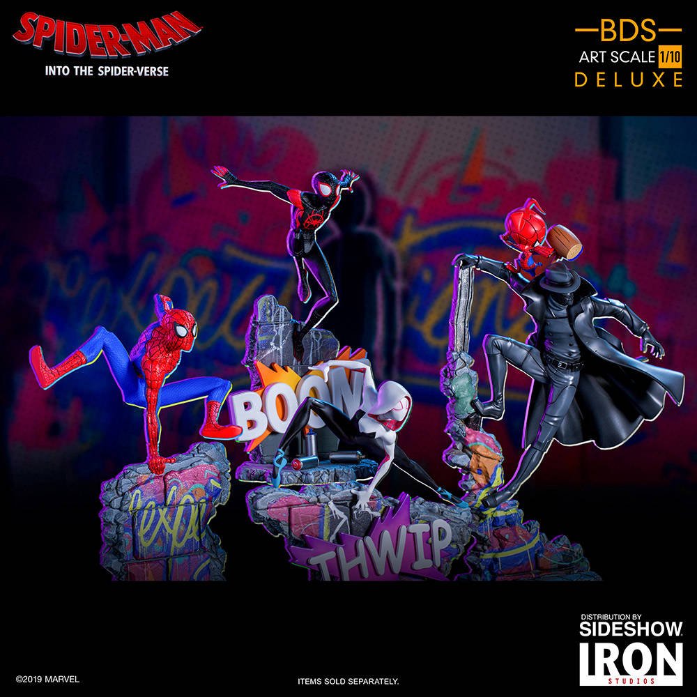 Immagine di Iron Studios presenta le sue statue BDS da Spider-Man: Un Nuovo Universo