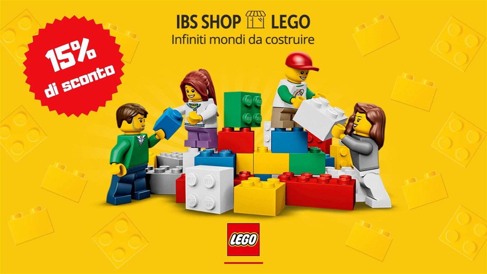Immagine di Set Lego in sconto del 15% solo per oggi su IBS