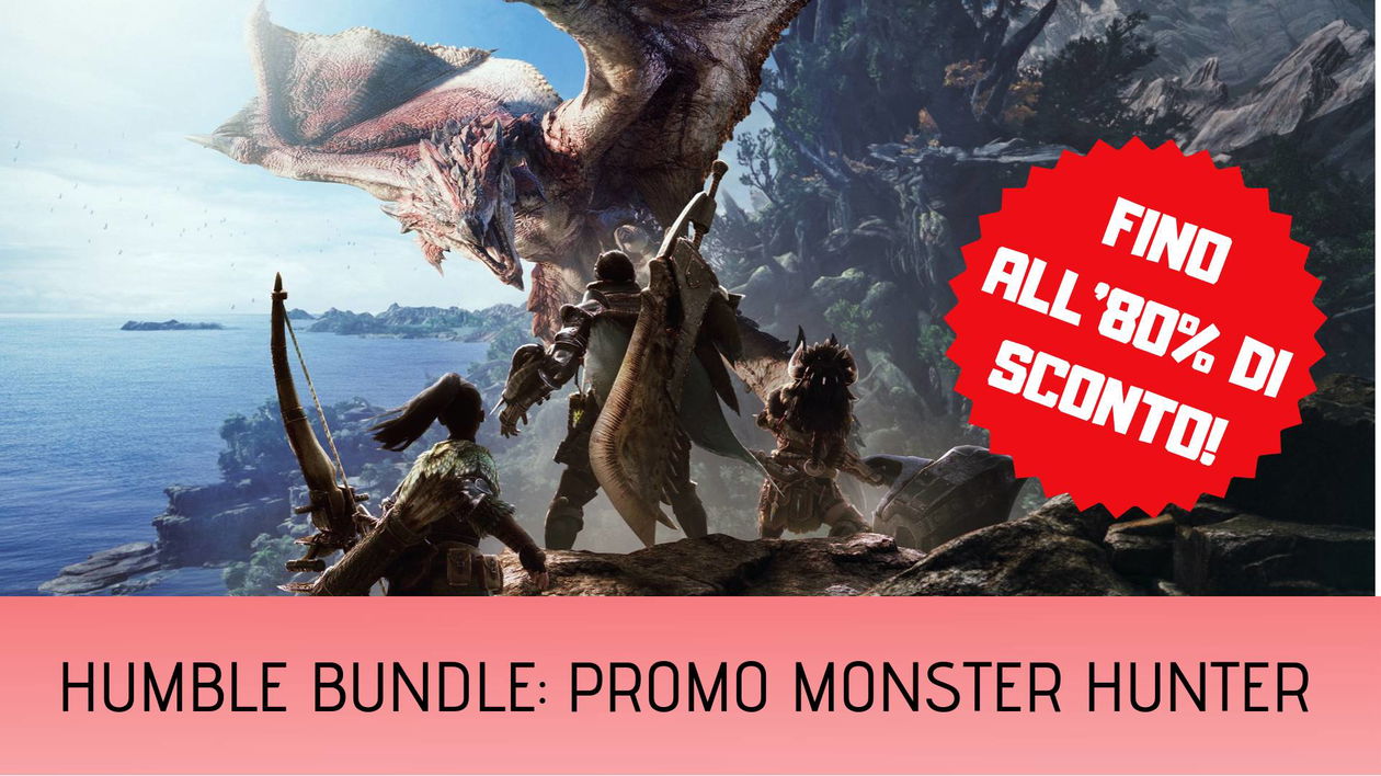Immagine di Sconti fino all'80% su Monster Hunter e giochi a tema mostri su Humble Bundle