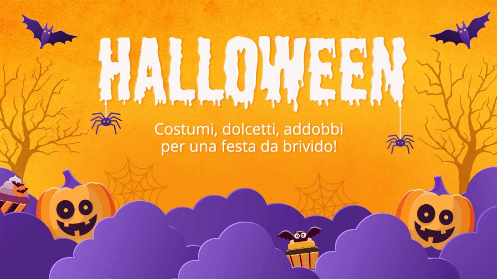 Immagine di Halloween con IBS, offerte su costumi, giochi, scherzi, decorazioni, libri e film