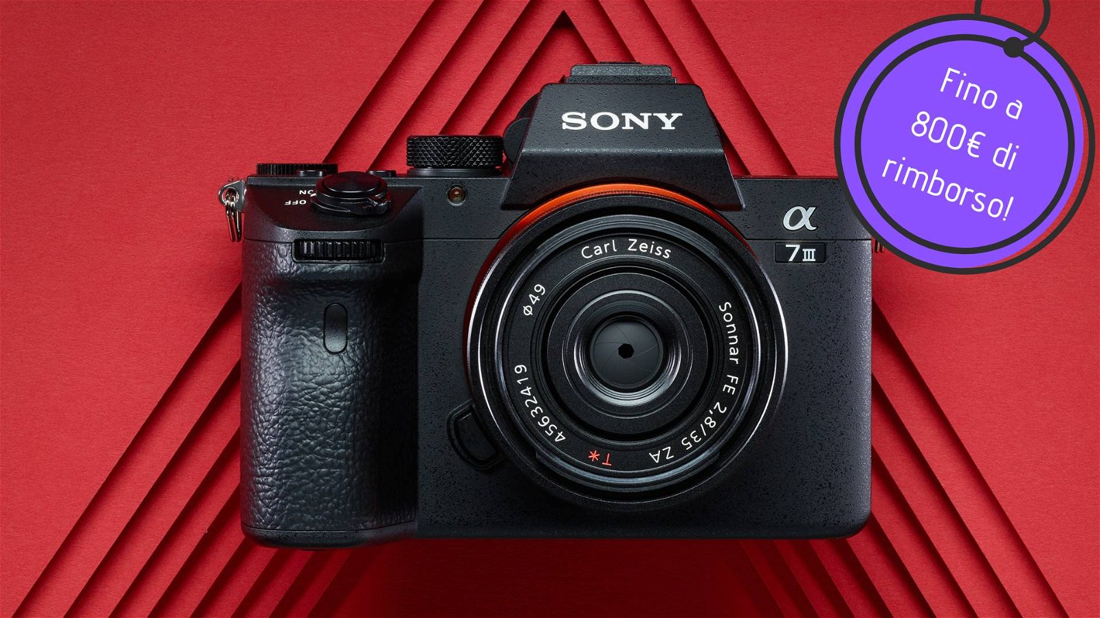 Immagine di 800€ di cashback sull'acquisto di fotocamere Sony