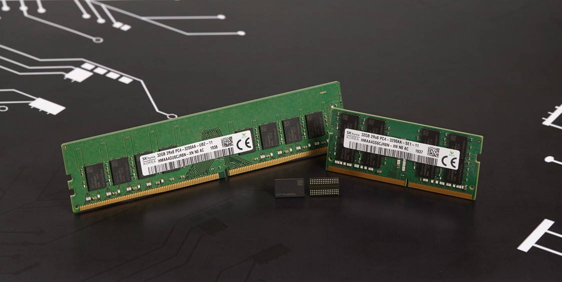 Immagine di SK hynix, i nuovi chip DDR4 da 16 gigabit sono veloci e consumano il 40% in meno