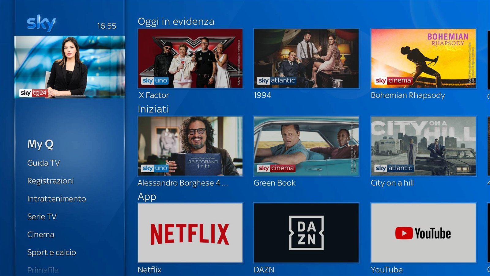 Immagine di Netflix su Sky Q dal 9 ottobre: per i clienti Sky TV e Sky Famiglia costerà 9,99 euro in più al mese